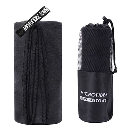 Strandhåndkle Hurtigtørkende Håndkle SVART