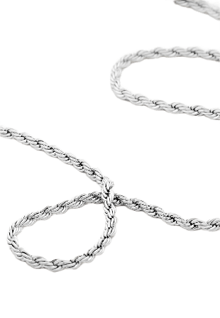 Charlotte Bonde STHLM Signature Stack Rope Chain Smycken & klockor Dam Silver 55 CM