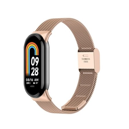 Stilrent Xiaomi Mi Band 8 klockarmband - Roséguldfärgat