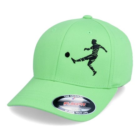 Forza - Zelená flexfit Kšiltovka - Kids Football Player Kick Fresh Green Flexfit @ Hatstore