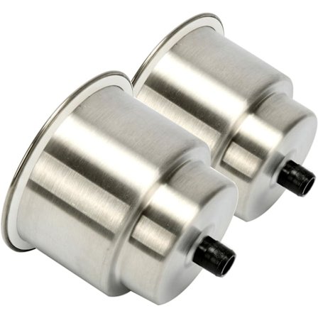 2 stk. Drikkevareholder i rustfrit stål med afløb, kopholder til båd, bil og marine, bådkopholdere til drikkevarer, kopholder i rustfrit stål, marine