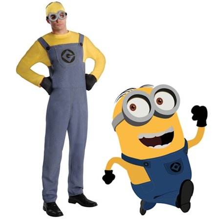 Anime Minion Komplet Familie Cosplay Kostume Dreng Pige Kjole Overall Herre L(175-180cm)_MGF