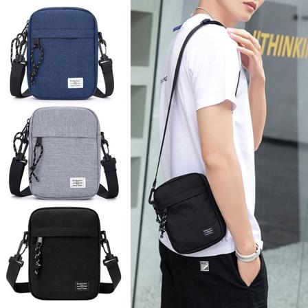 Liten axelväska för män Mini Casual Bag Mobiltelefon Midjepaket grey