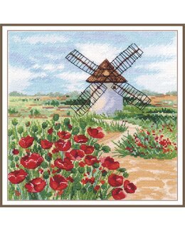 Stickpackung Bild Windmühle