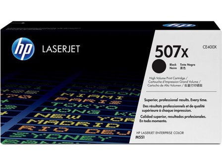 HP Toner CE400X 507X 11K Svart - Lyreco - Toner och bläck > Tonerkassetter > Toner HP