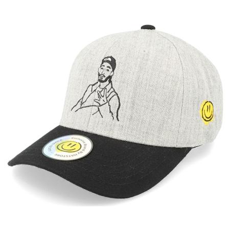 Lucid Smile - Grijs adjustable Cap - W Sign Boy Heather Grey/Black Adjustable @ Hatstore