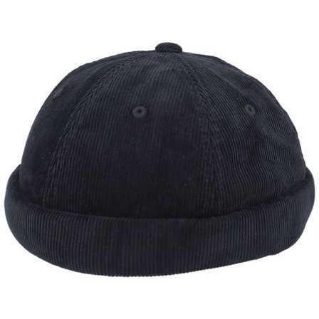 Reell - Svart docker Beanie - Black Corduroy Docker @ Hatstore
