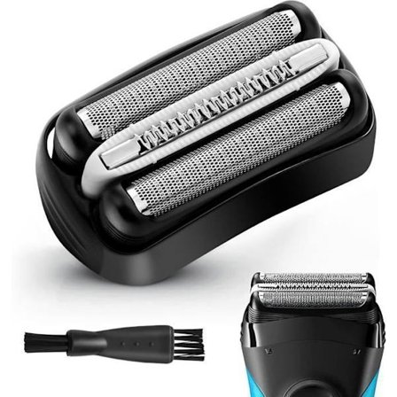 32B Elektrisk barberhode for Braun Series 3-kompatibel, reservedel for svart barberhode Series 3 300S/301S/310S/320S