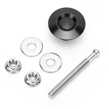 30 mm / 1,2 tuuman universal auton painopainike pikakiinnitystapit Konepellin lukkoMusta