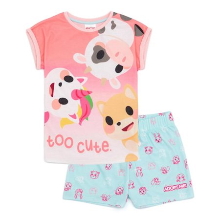 Adopt Me Barn/Barn Pyjamas Set 7-8 År Rosa/Blå