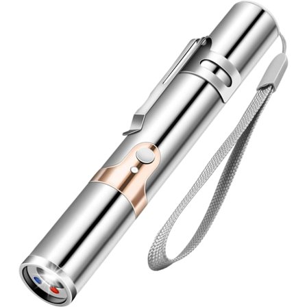 Interaktivt kattelegetøj - kattepegepind til indendørs leg med katte og hunde, genopladeligt håndholdt killinglegetøj med roterende USB-opladning.