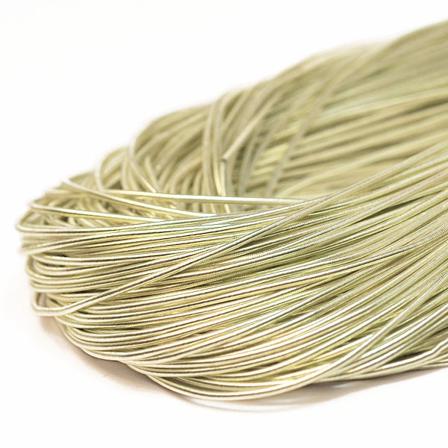 Mjuk Cannetille Wire För Pärlbroderier, 1mm Grov, Champagne, Ca