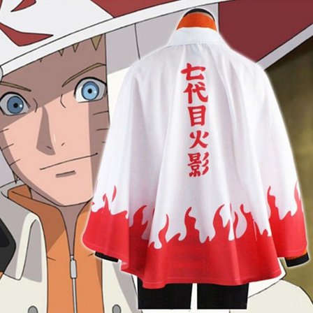 Anime Naruto Cosplay Mantlar Hokage Namikaze Minato Uniform Kaka Vit—yux White S