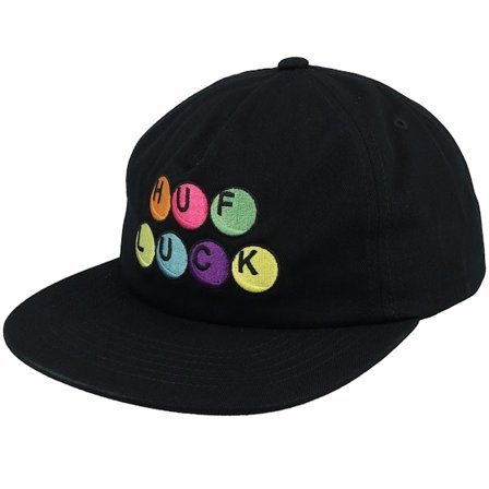 HUF - Noir snapback Casquette - Lucky 5 Panel Black Snapback @ Hatstore
