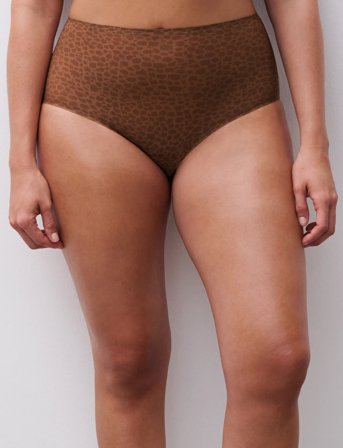 CHANTELLE Softstretch Full Brief - Brown - ONE SIZE