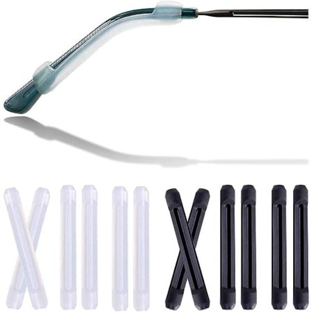 6 par Anti-Slip silikone tempelbetræk til brillestel, skridsikre brillestelbetræk til brillepuder, brilleholder briller ørekroge