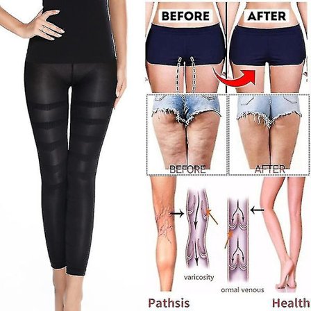 Shapewear Anti Cellulite Kompression Leggings Ben Bantning Kroppsformare Hög midja Magkontroll Trosor Lår Skulptera Slimmerl
