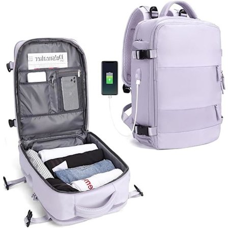 Stor Rejse Rygsæk Kvinder, Carry On Rygsæk Mænd, Vandretursrygsæk Vandafvisende Udendørs Sports Rygsæk Casual Dagrygsæk