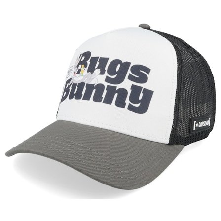 Capslab - Weiss trucker Cap - Looney Tunes Bugs Bunny Black/White/Grey A-Frame Trucker @ Hatstore