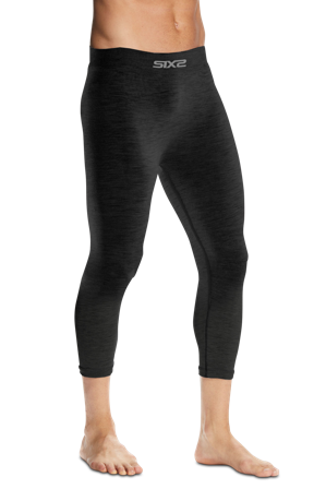 Spodnie Termoaktywne SIXS Wełna Wełna Czarna S/M