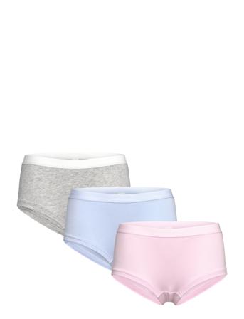 Brief Hipster 3P Solid Night & Underwear Underwear Underpants Pink Lindex