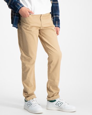 Lyle & Scott 5 Pocket Trouser Beige Broeken Jongens - Kids Brand Store