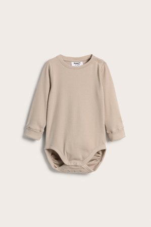 Kappahl | Prążkowane body dla niemowląt | Beżowy