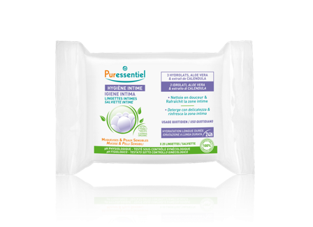 Puressentiel Salviette Intime Rinfrescanti 25 Pezzi