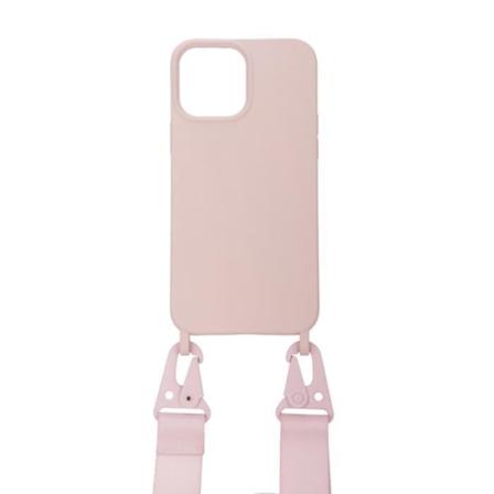 Ultra-resistent iPhone 13 cover med Eko karabinhage Pink Rosa
