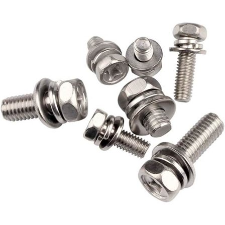 Rustfrie Stål Bolte, Heavy Duty Maskinskruer Med Skiver,