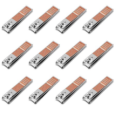 12 kpl Kynsileikkurisarja Ruostumattomasta Teräksestä Kynsileikkuri Sormen- Ja Varpaankynsille Miehille Ja Naisille (Rose Gold) Rose Gold -