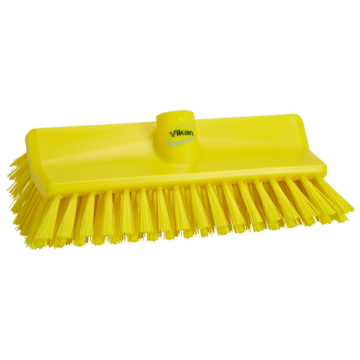 SKUREBØRSTE KOMBI GUL 265MM