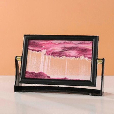 Rotérbart bevægeligt sandkunstbillede boligindretning 3D sandlandskab i bevægelse nyt glas kviksandmaleri