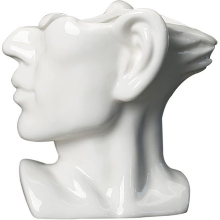 Vit keramikhållbar blomkruka vas suckulent planter, liten dekor