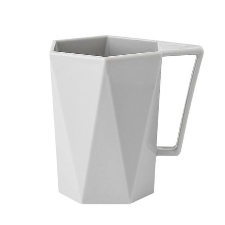 Geometriske badeværelseskopper med håndtag, ubrydelige genanvendelige tandbørsteholdere HUZ