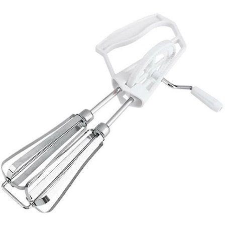 Handvisp Äggvisp Mixer med Rostfritt Stålvev Plast Handtag för Ki