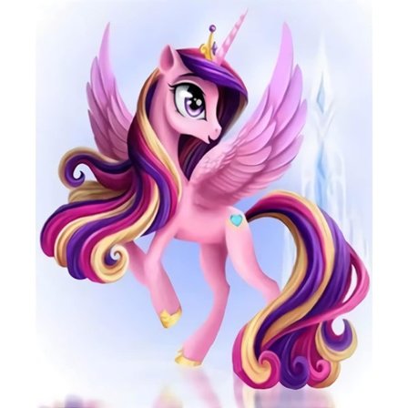 (40x30cm) 5D Diamantmaleri, Pink Unicorn Diamantmaleri Sæt