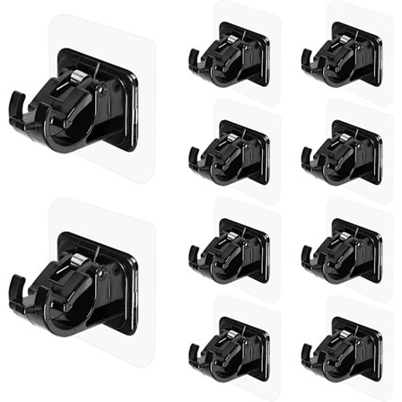 10-pack gardinstångshållare utan borrning