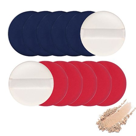 Makeup-svamp med luftkudde, flytande ansikts- och concealer, 12, rosa och mörkblå