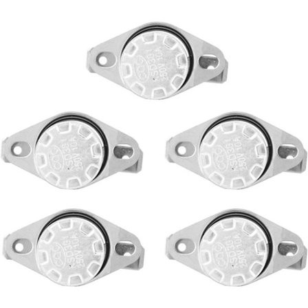 5 stk. KSD301 Termostat Temperatur Termisk Kontrollbryter, 250V10A NO, Temperaturkontrollbryter Termostat Termisk Bryter (55°C)