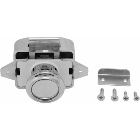 Trykknapp Skuffedørslås Skap Trykklås Trykknapp Caravanlåser Skuff Skap Sikkerhetslås Lås - 3 stk