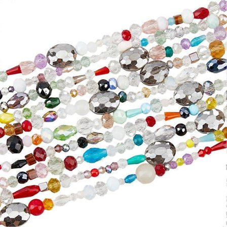 20 strenge elektropletterede glas perler facetslebne ædelstensperler farverige glas spacer perler tilfældig farve ovale perler til DIY halskæde 