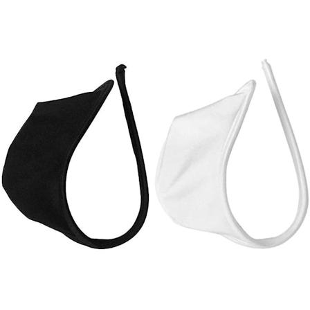 2-pakke herre elastisk C-streng truse usynlig truse hvit svart