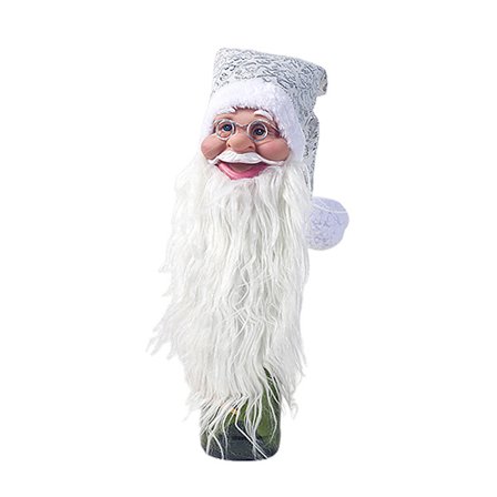 Christmas Wine Bottle Cover Lovely - Santa Head Bottle Topper
