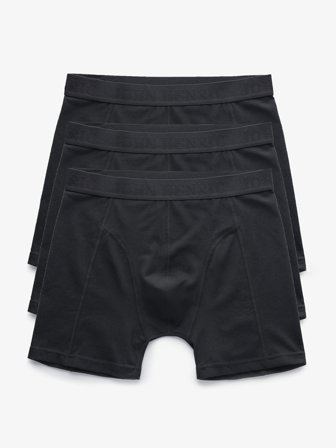 John Henric Men's 3-Pak Sorte Boxershorts Noel Size S