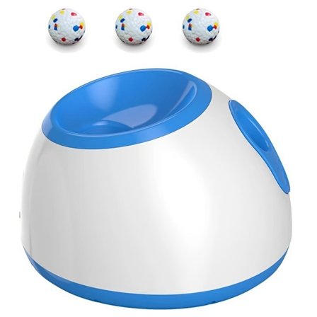 Automatisk boldkaster til hunde med 3 justerbare afstandsindstillinger - Blå