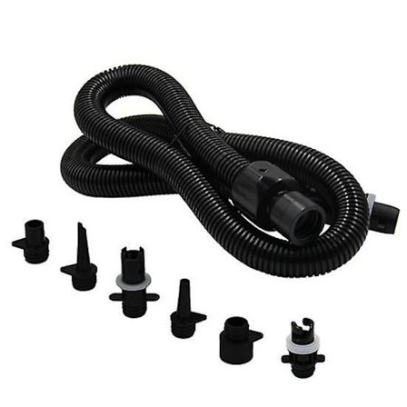 1 Set Paddle Board Pump Adapter med 6 Luftmunstycken Enkel Anslutning Bred Kompatibel Elektrisk Pump Tillbehör Luftslang Kit