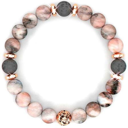 Naturstein Lucky Armbånd Magnetisk lymfeterapi Insomnia - Perfet Zebra