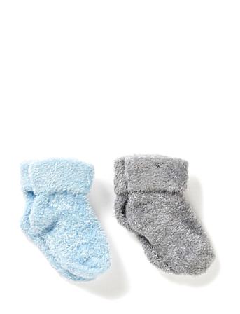 2-Pack Baby Softie Socks Blue Melton