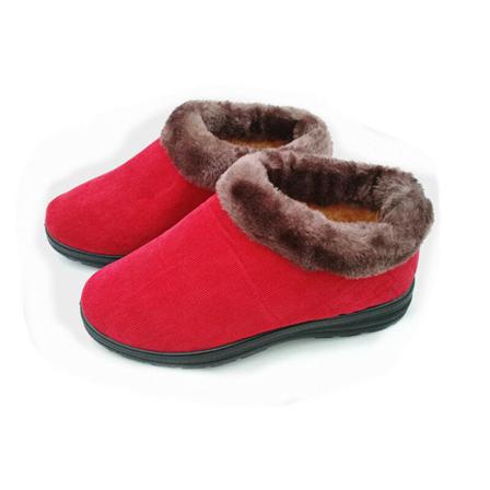 Dam Plysch Foder Manchester Varm Casual Sko Fuzzy Collar Flats